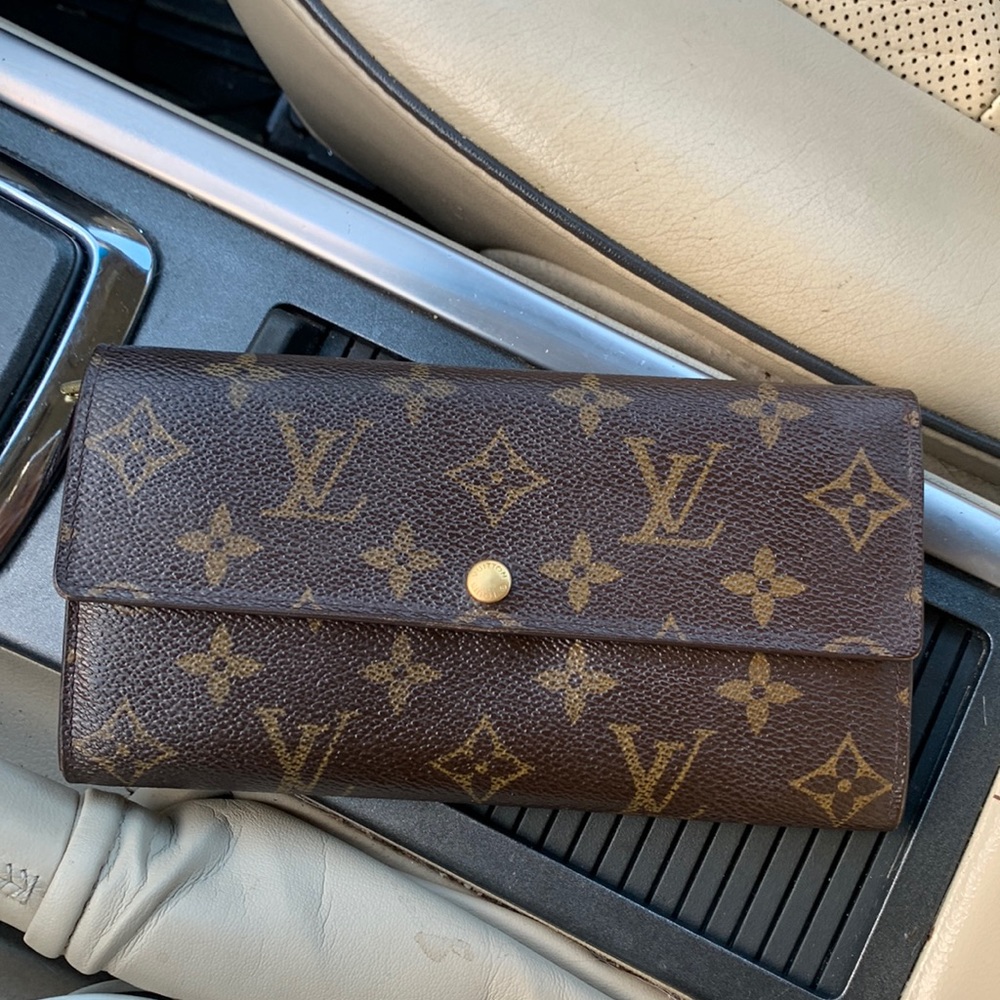 SOLD Louis Vuitton wallet with coin zip/card holders